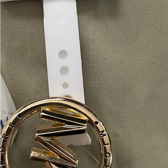 Michael Kors 556277C Brown Logo Design With Gold Hardware Women's Belt. - Picture 3 of 3